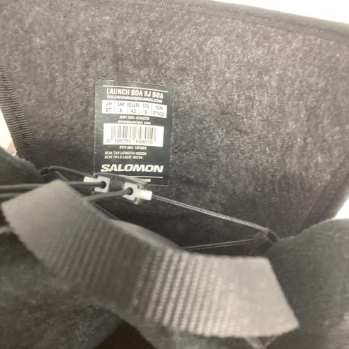 SALOMON (サロモン) LAUNCH BOA SJ BOA スノーボードブーツ 24-25モデル メンズ SIZE 27cm ホワイト×ブラック