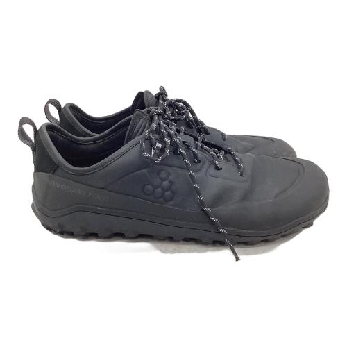 VIVOBARE FOOT (ビボベアフット) TRACKER LEATHER LOW M ローカット トレッキングシューズ 309354-01 メンズ SIZE 27(EU43)cm ブラック