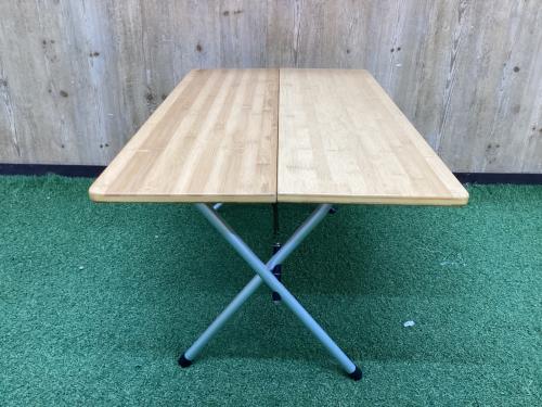 Snow peak (スノーピーク) アウトドアテーブル LV-100TR 約84.6×49.6×40cm ワンアクションローテーブル竹