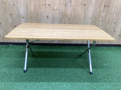 Snow peak (スノーピーク) アウトドアテーブル LV-100TR 約84.6×49.6×40cm ワンアクションローテーブル竹