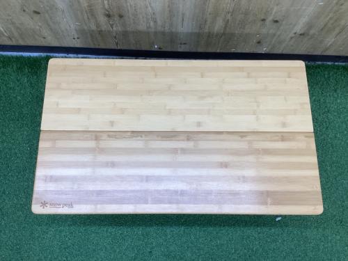 Snow peak (スノーピーク) アウトドアテーブル LV-100TR 約84.6×49.6×40cm ワンアクションローテーブル竹