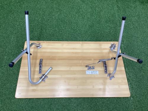 Snow peak (スノーピーク) アウトドアテーブル LV-100TR 約84.6×49.6×40cm ワンアクションローテーブル竹