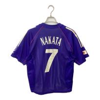 日本代表 (ニホンダイヒョウ) 中田英寿【7】サッカーユニフォーム 381428 02年日韓ワールドカップロシア戦マッチデイロゴマーク有 オーセンティック SIZE L ブルー