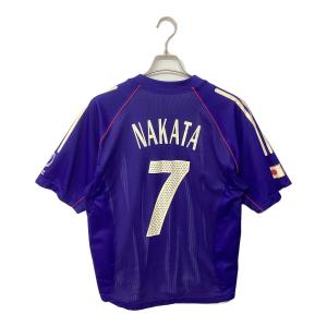 日本代表 (ニホンダイヒョウ) 中田英寿【7】サッカーユニフォーム 381428 02年日韓ワールドカップロシア戦マッチデイロゴマーク有 オーセンティック SIZE L ブルー