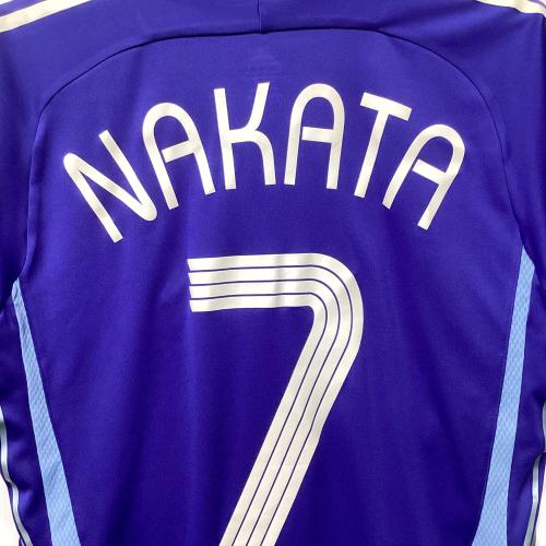 日本代表 (ニホンダイヒョウ) 中田英寿【7】サッカーユニフォーム 817989 06ドイツワールドカップブラジル戦マッチデイロゴプリント付 オーセンティック SIZE M ブルー