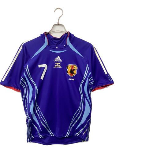 日本代表 (ニホンダイヒョウ) 中田英寿【7】サッカーユニフォーム 817989 06ドイツワールドカップブラジル戦マッチデイロゴプリント付 オーセンティック SIZE M ブルー