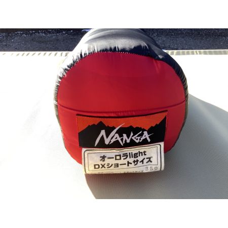 NANGA (ナンガ) ダウンシュラフ レッド オーロラライトDX350ショート ダウン 適使用温度/下限温度:5度 / 0度
