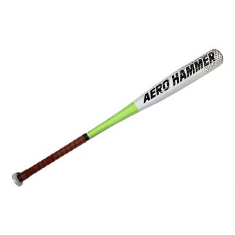 adidas (アディダス) AERO HAMMER 軟式バット 85cm ホワイト×グリーン  GLJ79