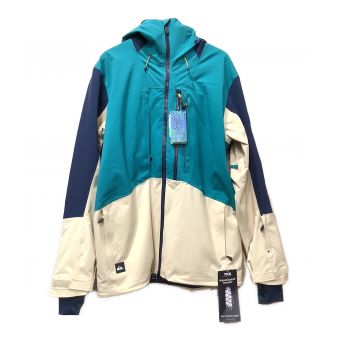 Quiksilver (クイックシルバー) スノーボードウェア(ジャケット) メンズ SIZE M グリーン×ベージュ EQYTJL3255