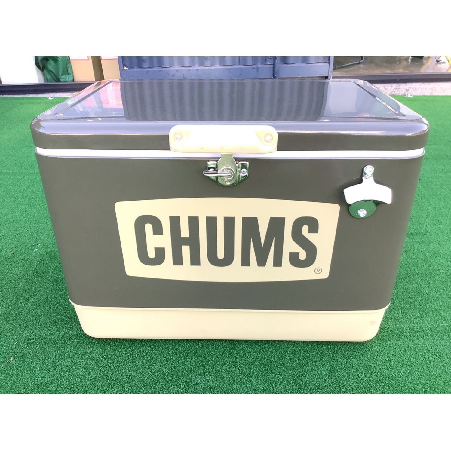 CHUMS (チャムス) クーラーボックス 54L カーキ スチールクーラー