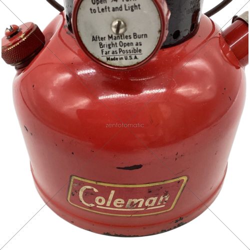 Coleman (コールマン) ヴィンテージガソリンランタン 200A 1954年8月 イエローボーダー ブラックカラー