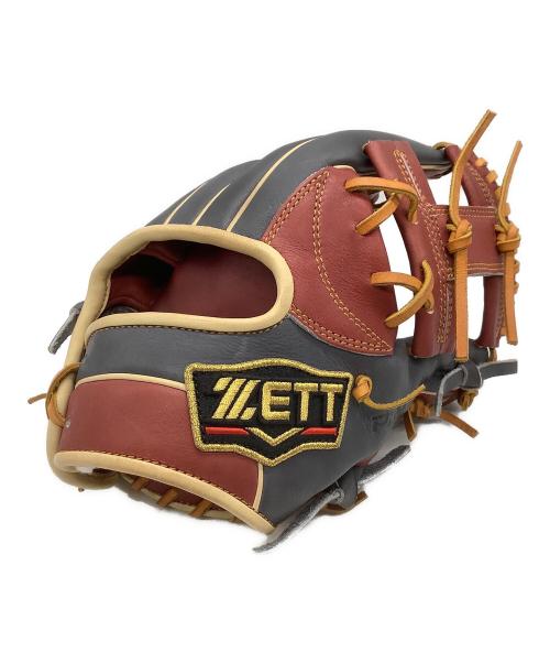 ZETT (ゼット) 内野用軟式グローブ 今宮モデル ボルドーxグレー 今宮モデル PROSTATUS 内野用 BRGB30266S