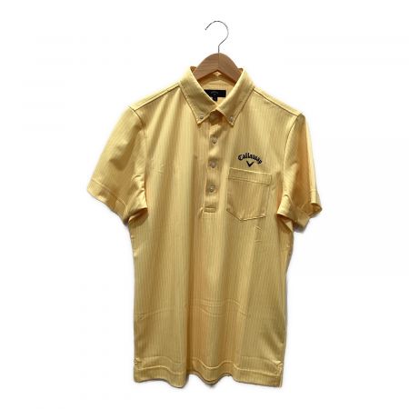 Callaway (キャロウェイ) ゴルフウェア(トップス) メンズ SIZE L イエロー 2020年モデル ポロシャツ 241-0134404
