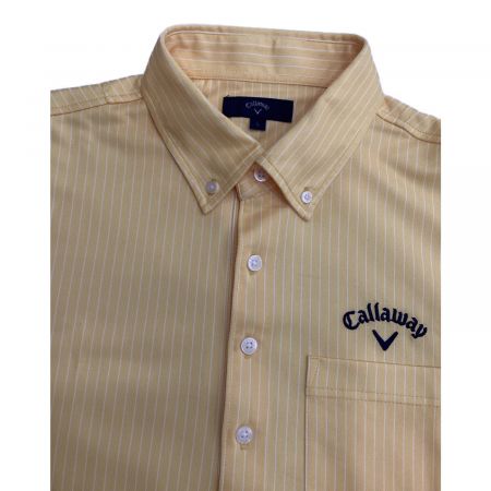 Callaway (キャロウェイ) ゴルフウェア(トップス) メンズ SIZE L イエロー 2020年モデル ポロシャツ 241-0134404