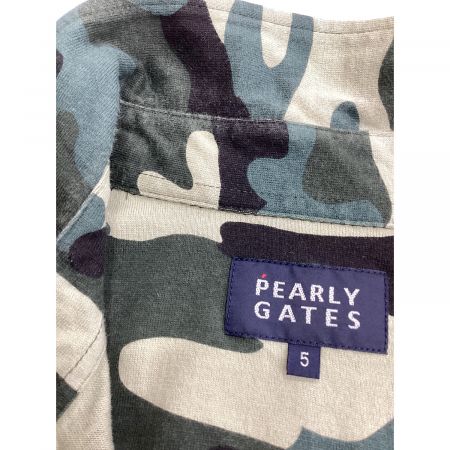 PEARLY GATES (パーリーゲイツ) ポロシャツ メンズ SIZE L グリーン×ブラック 053-0160365