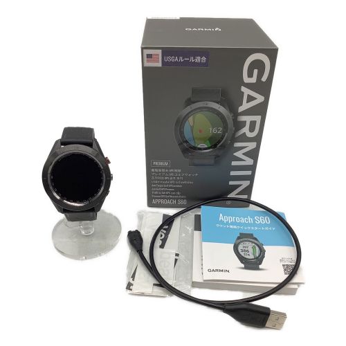 GARMIN (ガーミン) ゴルフ距離測定器 ブラック 箱・ケーブル・説明書付 APPROACH S60 PREMIUM