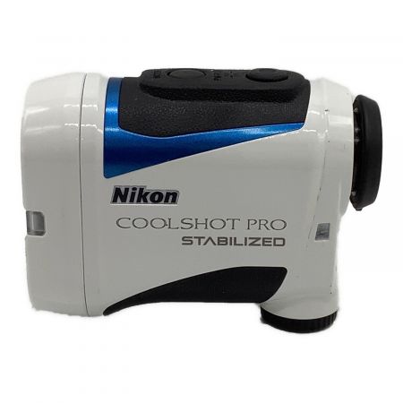 Nikon (ニコン) ゴルフ距離測定器 ホワイト 元箱・ケース・説明書付 COOL SHOT PRO STABILIZED