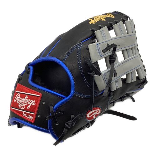 RAWLINGS (ローリングス) 軟式グローブ ブラック×グレー ハートオブザハイド  @ オーダー 外野用