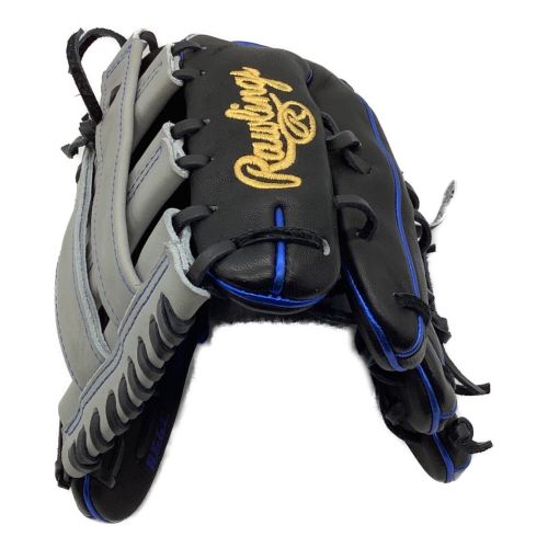 RAWLINGS (ローリングス) 軟式グローブ ブラック×グレー ハートオブザハイド  @ オーダー 外野用