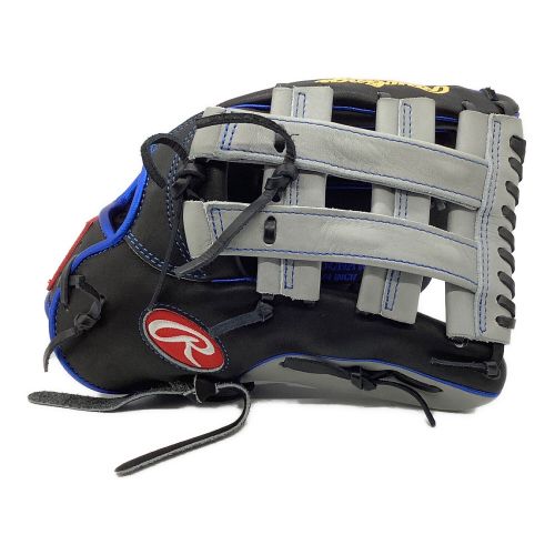 RAWLINGS (ローリングス) 軟式グローブ ブラック×グレー ハートオブザハイド  @ オーダー 外野用