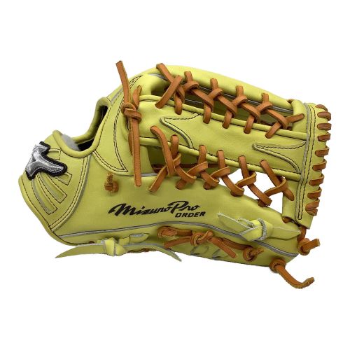 MIZUNO (ミズノ) 硬式グローブ イエロー HAGA JAPAN プレキシーエリートレザー ミズノプロオーダー イチローモデル 外野用