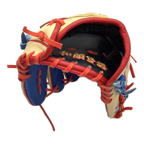 Wilson (ウィルソン) 硬式グローブ アイボリー×ブルー プロストックレザー ・ケース付 内野用