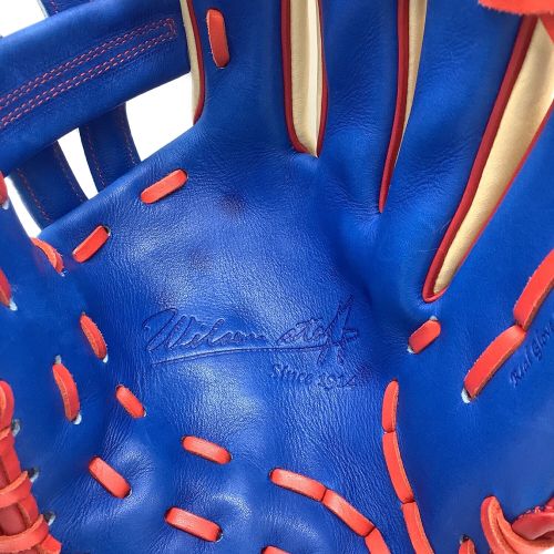 Wilson (ウィルソン) 硬式グローブ アイボリー×ブルー プロストックレザー ・ケース付 内野用