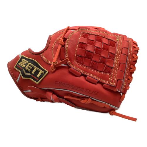 ZETT (ゼット) 硬式グローブ レッド 2024モデル PROSTATUS SE BPROG560S