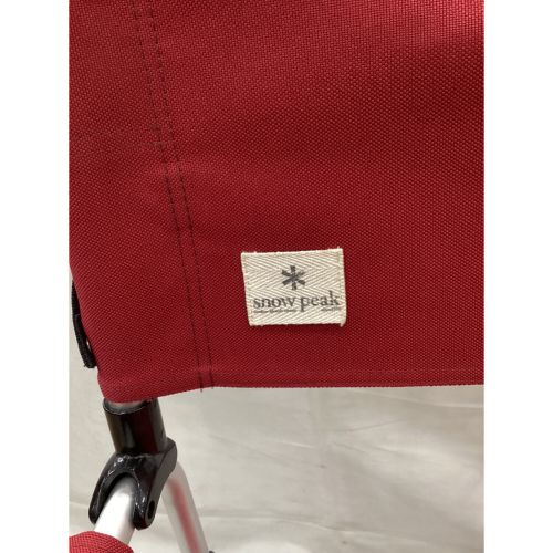Snow peak (スノーピーク) アウトドアチェア レッド FDチェアワイド RD