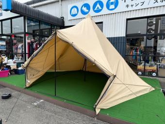 SABBATICAL (サバティカル) モノポールテント ライトベージュ モーニンググローリーTC 470×440×270(h)cm 2～4人用 TC素材