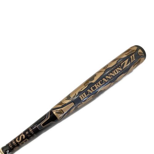 ZETT (ゼット) 軟式バット 84cm/720g平均 ゴールド カーボン製 バットケース付 BLACKCANON Z Ⅱ BCT35804