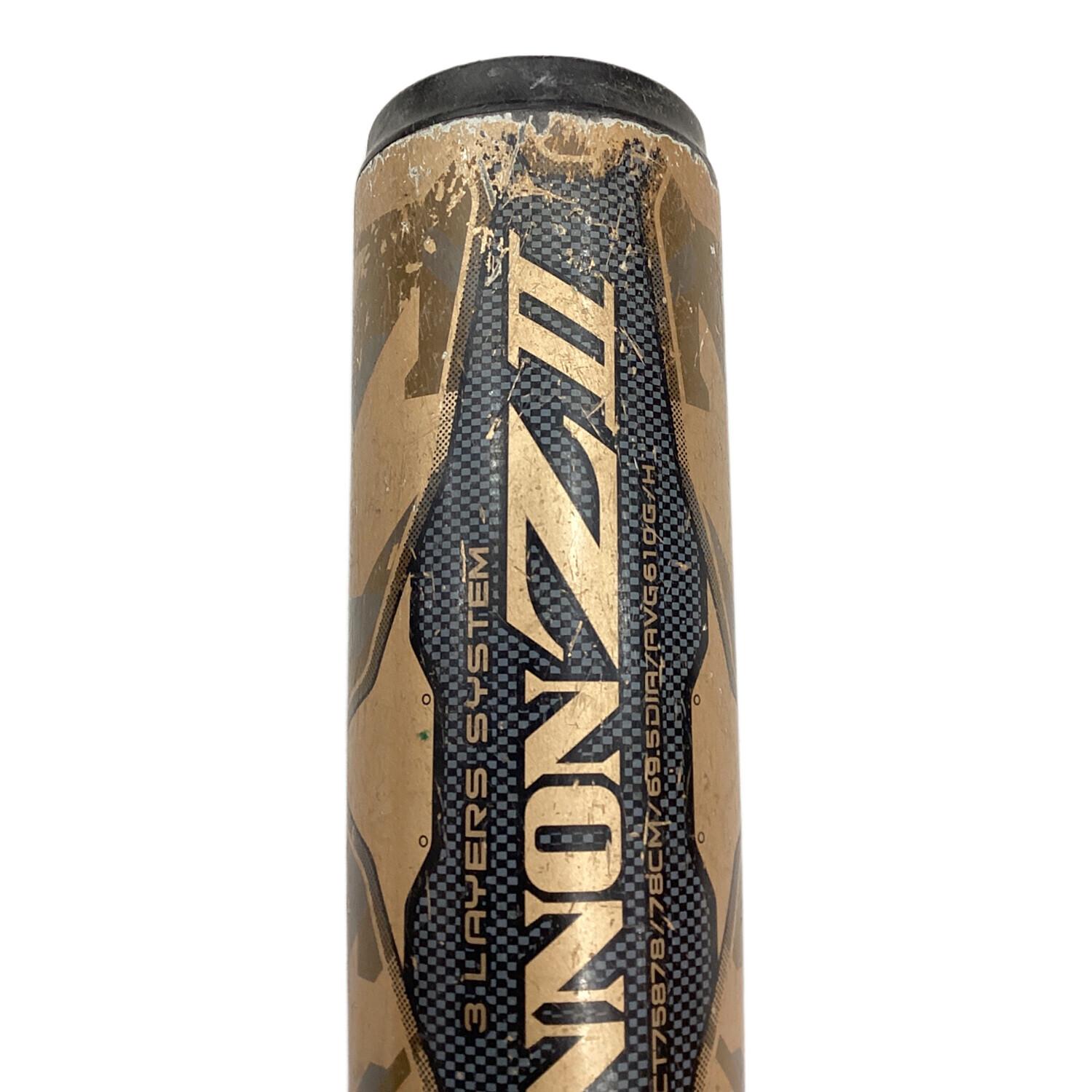 ZETT (ゼット) 軟式バット 78cm/69.5DIA/610g平均 ゴールド ブラック