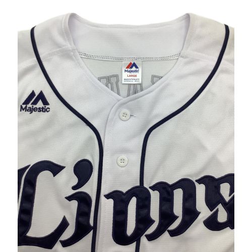 埼玉西武ライオンズ (サイタマセイブライオンズ) 応援グッズ Lサイズ ホワイト Majestic 2016-2017ホーム 【13】高橋光成 ユニフォーム レプリカ