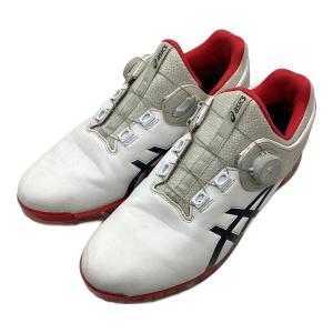 asics (アシックス) ゴルフシューズ メンズ SIZE 27cm ホワイト×レッド ゲルエース プロ 5 ボア 1111A180