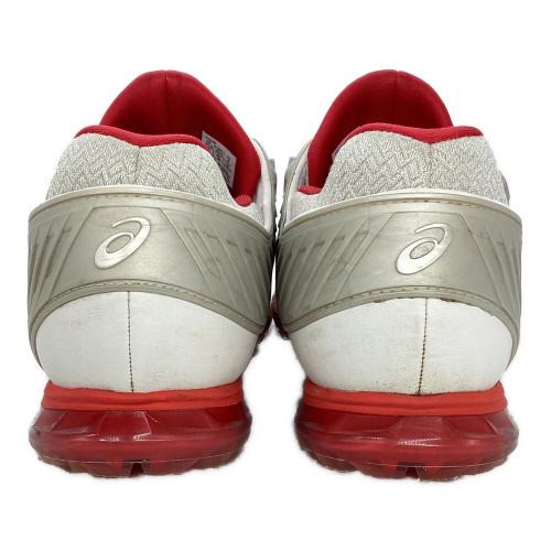 asics (アシックス) ゴルフシューズ メンズ SIZE 27cm ホワイト×レッド ゲルエース プロ 5 ボア 1111A180