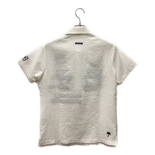 PEARLY GATES (パーリーゲイツ) ゴルフウェア(トップス) メンズ SIZE M ホワイト 2021年モデル 半袖ポロシャツ 053-1260609