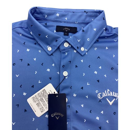 Callaway (キャロウェイ) ゴルフウェア(トップス) メンズ SIZE LL ブルー 2024年モデル ポロシャツ H24134112 未使用品