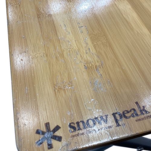 Snow peak (スノーピーク) アウトドアテーブル フォールディングシェルフ ロング竹