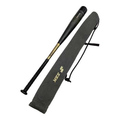 SSK (エスエスケイ) 軟式バット 83cm/6.9cm DIA. 700g平均 ブラック×ゴールド ミドルバランス 収納袋付 MM18 SBB4023MD