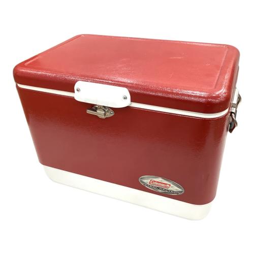 Coleman (コールマン) クーラーボックス 54QT/約51L レッド スチールベルト クーラー ボックス