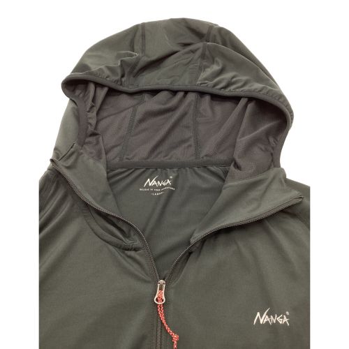 NANGA (ナンガ) RASH GUARD ZIP PARKA メンズ SIZE L ブラック 2024年春夏モデル