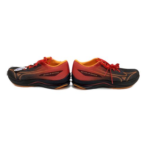 MIZUNO (ミズノ) ランニングシューズ メンズ SIZE 28.5cm ブラック×オレンジ ウエーブリベリオンソニック2 WIDE J1GC242701