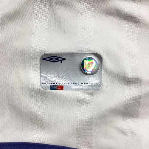 イングランド代表 サッカーユニフォーム メンズ SIZE XL ホワイト UMBRO 2002年ホーム 【7】デビッド・ベッカム