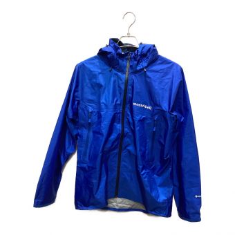 mont-bell (モンベル) トレッキングウェア(レインウェア) メンズ SIZE M ブルー GORE-TEX ストームクルーザー デタッチャブル フード 1128630