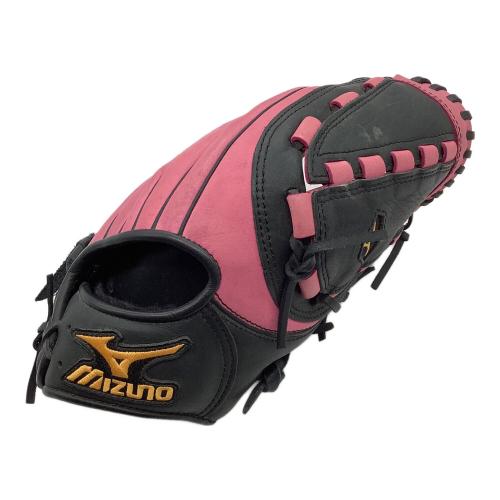 MIZUNO (ミズノ) グローブ ブラック×ピンク ソフトボール用 LOVEGEM