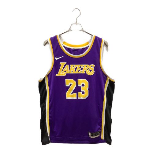 ロサンゼルス・レイカーズ (ミネアポリス・レイカーズ) スポーツウェア メンズ SIZE XL パープル×ブラック NIKE 【23】レブロン・ジェームズ