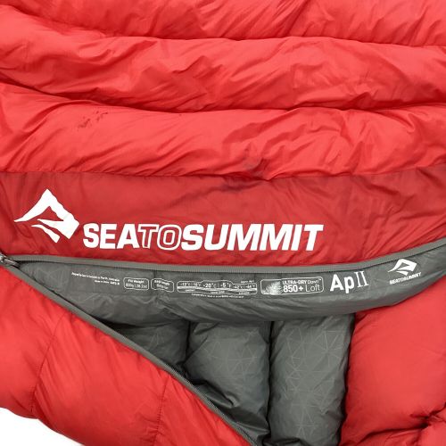 SEA TO SUMMIT (シートゥサミット) マミー型シュラフ レッド Alpine Ap Ⅱ ダウン 【冬用】 身長183cmまで