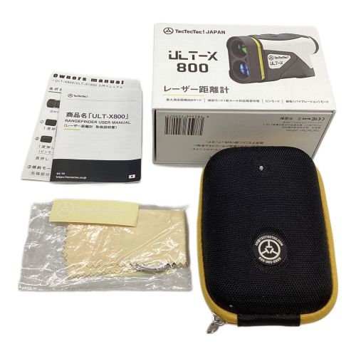 TecTecTec！JAPAN ゴルフ距離測定器 ホワイト 元箱・ケース付 ULT-X 800