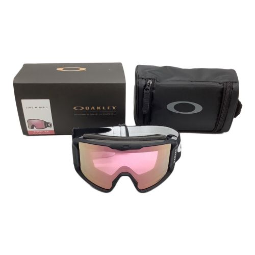 OAKLEY (オークリー) ゴーグル ケース付 LINE MINER L ピンクレンズ