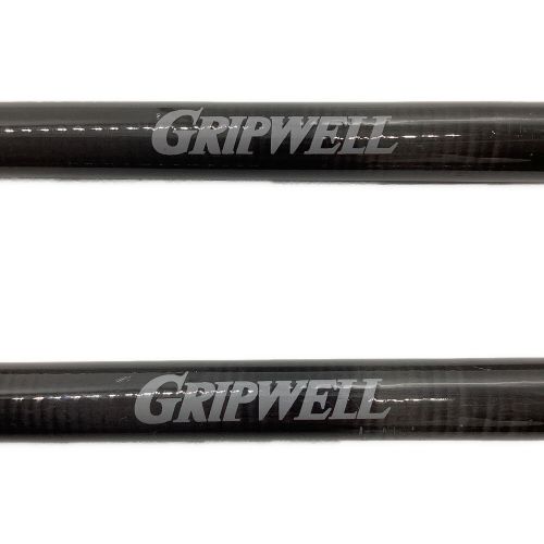 GRIPWELL (グリップウェル) トレッキングポール 100～120cm ブラック 2セット カーボン